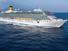 Luxury Cruise Costa Luminosa Is On Mumbai Port