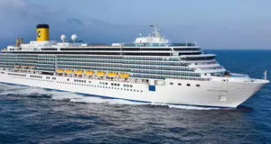 Luxury Cruise Costa Luminosa Is On Mumbai Port